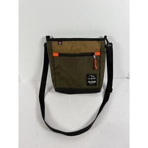 LL Bean Flowfold Crossbody Sling Bag X-Pac Nylon USA Olive